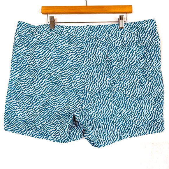 Michael Kors Board Shorts Mens XXL Blue White Pattern Drawstring - Picture 5 of 12